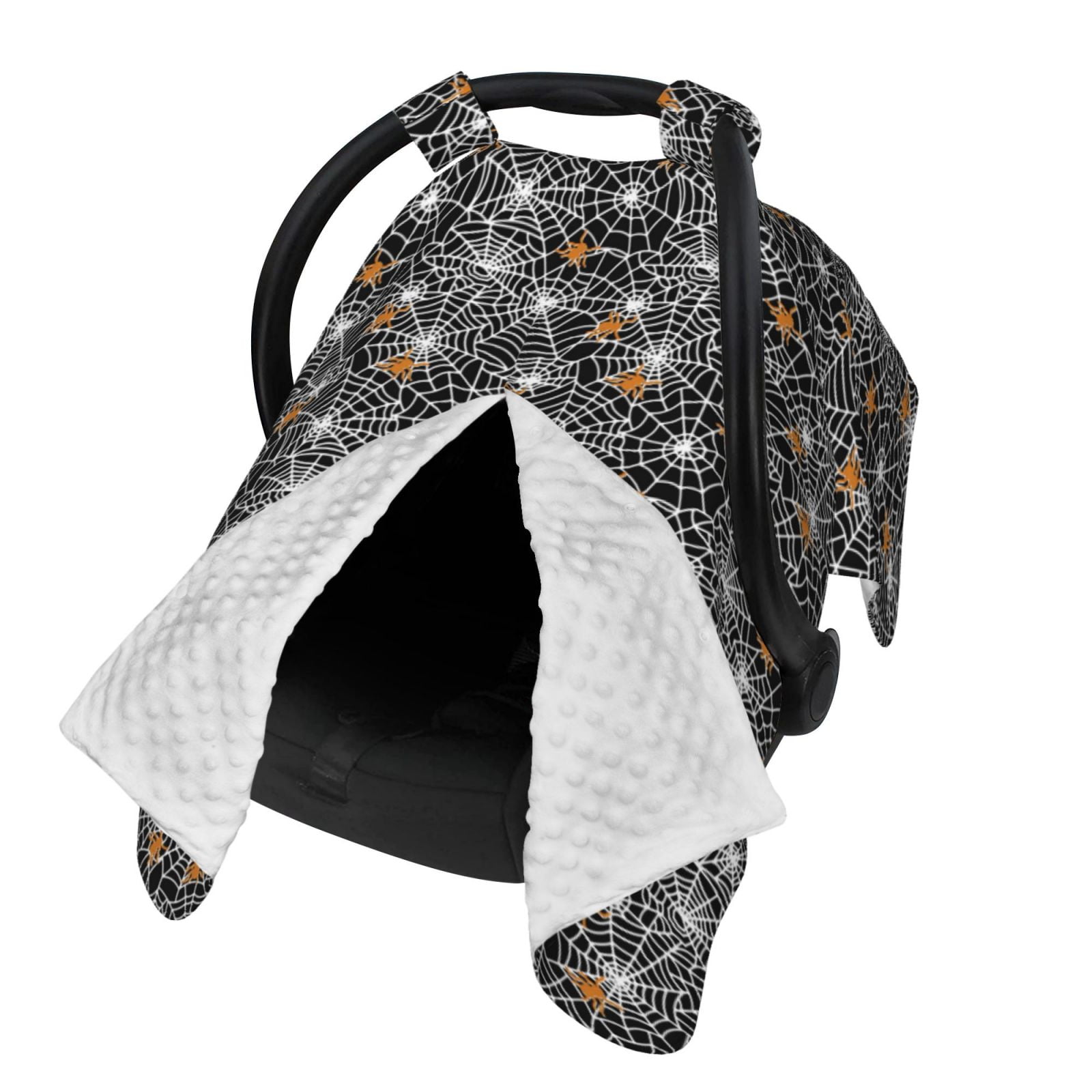 Naloa Spider Cobweb Baby Car Seat Cover, Breathable Baby Carrier Cover, Multiuse Baby Carrier Cover & Nursing Breastfeeding Cover