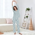 thumbnail image 5 of FORMRS Womens Pajama Set Long Sleeve Top and Pants with Pockets Soft Comfy Lounge Sleepwear, Sizes S-2XL, Cartoon Sheep Pattern, 5 of 7