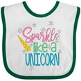 thumbnail image 3 of Inktastic Sparkle Like a Unicorn Boys or Girls Baby Bib, 3 of 4