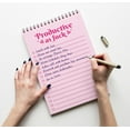 thumbnail image 4 of Inkdotpot To Do List Notepad 6 X 9 Paper Stationery, Productive List Pink Spiral Notepad Daily Checklist- Motivational Organizer Planner List Pad- Notepad Tear Off (50 Sheets), 4 of 5