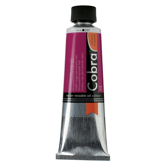 Cobra Water Mixable Oil Colour 150ml, Permanent Red Violet Light