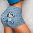 thumbnail image 4 of Lsque Bluey Pattern High Waisted Biker Shorts for Women-Tummy Control Fitness Athletic Workout Running Yoga Gym Shorts,Moisture-Wicking-Medium, 4 of 9