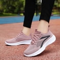 thumbnail image 4 of NexTorq Womens Orthopedic Bowling Shoes，Comfortable Wide Width Mesh Breathable Lightweight Athletic Slip on Sneakers Pink 41, 4 of 9