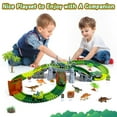 thumbnail image 3 of Dinosaur Track Toys, Flexible Race Track Set, Perfect Gifts for 3 6 Years Old Boys Girls, 169 Pcs, 3 of 10