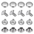 thumbnail image 1 of Remaches de cristal claro Uxcell 0.28 pulgadas 100 piezas para hacer manualidades, studs transparentes para ropa, 1 of 7