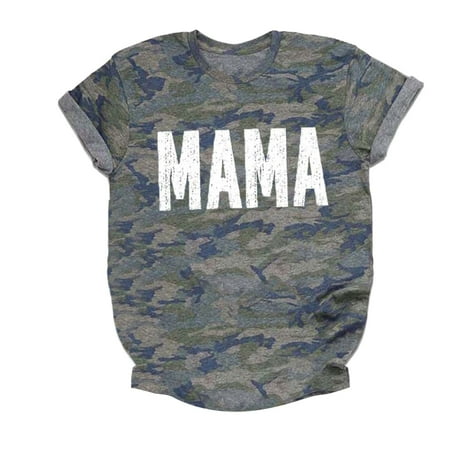 

TAIAOJING Mama and Mini Shirts Mama And Baby Camo Shirts Family Camouflage Sets Mama s Boy And Mama s Girl Tshirt Clothes Outfits