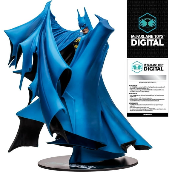 DC Direct 12 Inch Statue Figure Posed 1/8 Scale - Batman Blue Cape by Todd McFarlane Digital