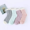 thumbnail image 3 of FOREEMME Womens Fuzzy Socks Winter Warm Soft Cozy Fluffy Microfiber House Sleeping Slipper Socks Christmas Gifts 4 Pairs Patchwork, 3 of 7