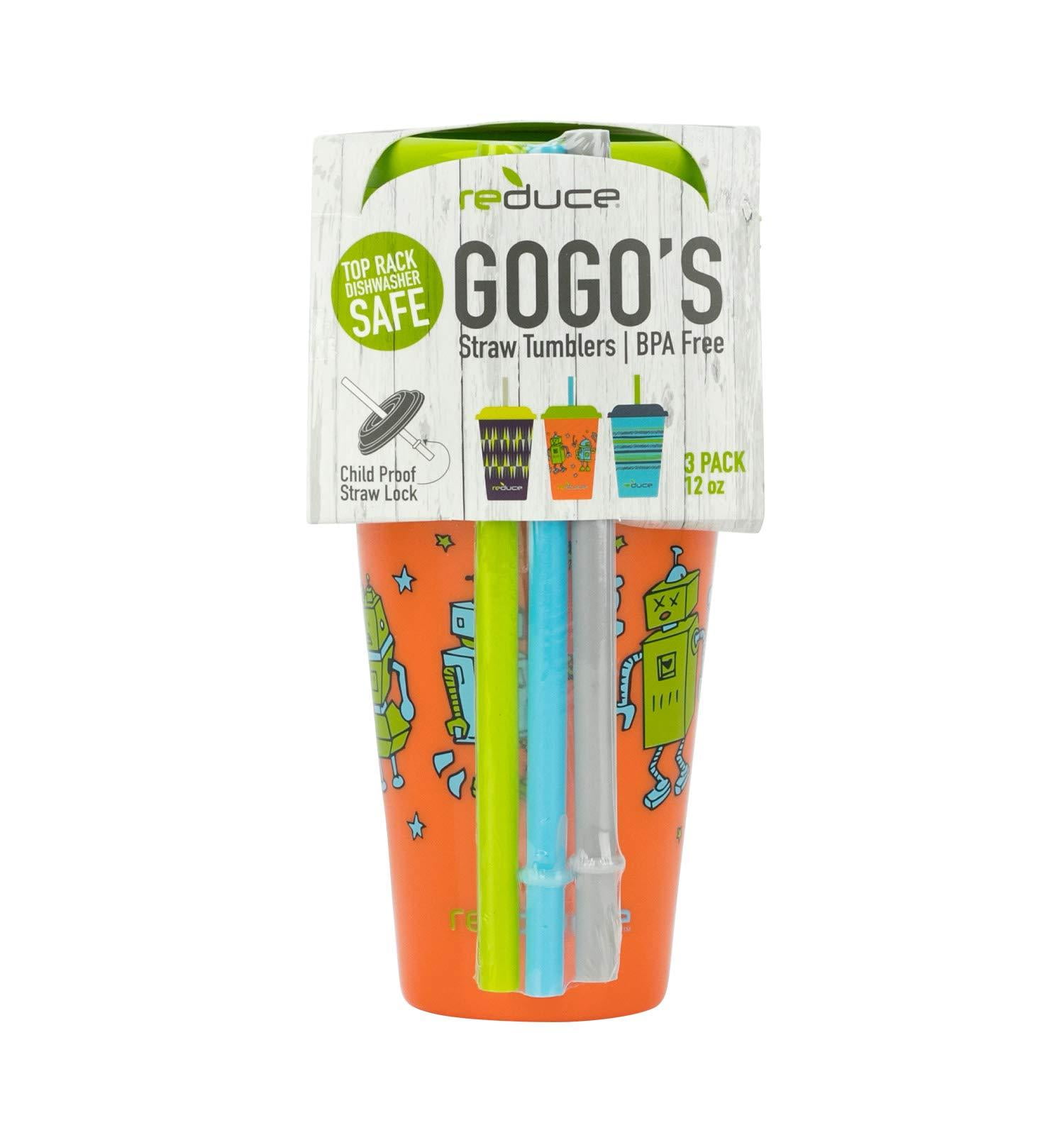 Reduce Go-go's New Spill Proof 12oz Portable Drinkware With Straw Set :  Target