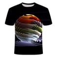 thumbnail image 1 of T-Shirt 3D Printed Simple Casual Men's T-Shirt 3D Digital Printing T-Shirt Swirl Pattern Men and Women Couple Tops, 1 of 2