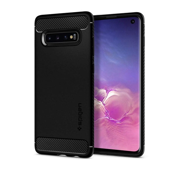 Funda para Galaxy S10 Spigen Rugged Armor Negro