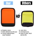 thumbnail image 4 of Envoltorio de neopreno naranja brillante impermeable para equipaje, paquete de 6, 4 of 8