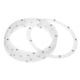 thumbnail image 1 of Uxcell 6 Pcs Soporte Giratorio con Base Lazy Susan de Bola de Acero Turntable 8.27 x 6.89 x 0.06" Blanco, 1 of 5