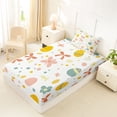 thumbnail image 4 of Erosebridal Happy East Theme Twin Sheet Sets,Watercolor Easter Egg Cute Bowknot Bedding For Kids 3pcs, 4 of 6