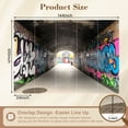 thumbnail image 3 of Graffiti Wallpaper Graffiti Tunnel Colorful Street Art Peel and Stick Wall Murals 100"H x 144"W Removable PVC Wall Paper Self-Adhesive Wall Paintings Art Decor for Bedroom Living Room, 3 of 7