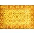 thumbnail image 1 of Ahgly Company Indoor Rectangle Oriental Yellow Modern Area Rugs, 6' x 9', 1 of 4