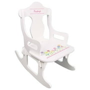 Personalized Stemmed Flowers Puzzle Rocker