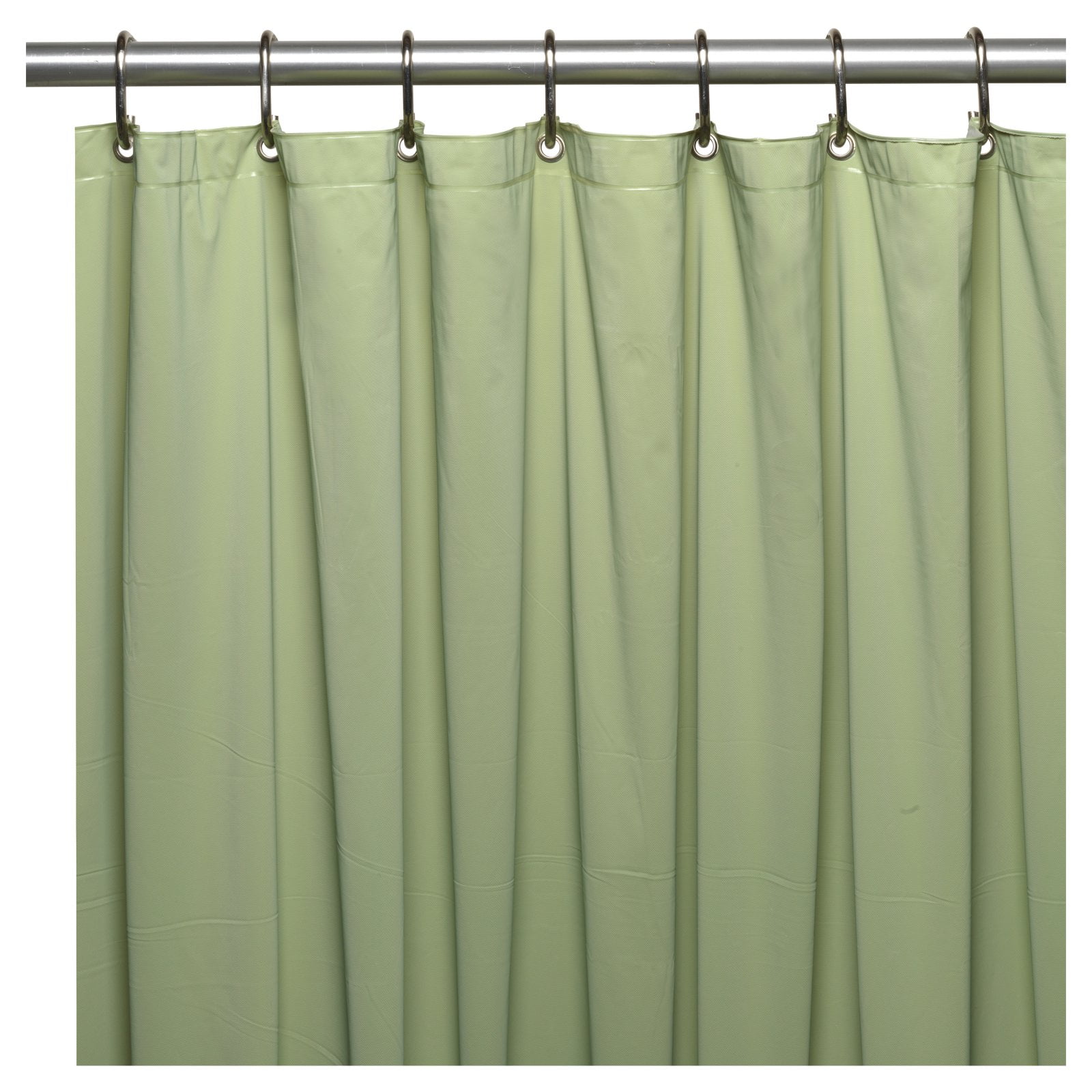 MildewResistant, 10 Gauge Vinyl Shower Curtain Liner w/ Metal Grommets