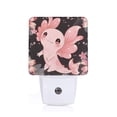 thumbnail image 1 of Fotbe Cute Axolotl Sakura Blossoms A Luz Nocturna LED, Luz de Noche con Sensor de Luz Natural de Anochecer a Amanecer, Se Enchufa a la Pared, Blanco Cálido 0.5W-US, 1 of 7