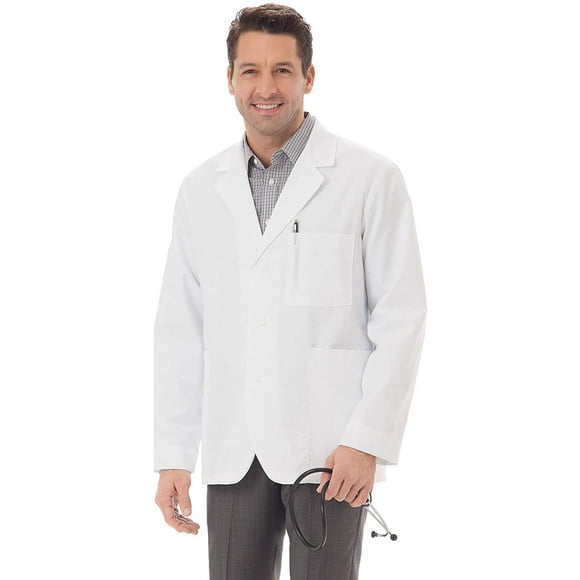Meta 6119 Blouse de Laboratoire Unisexe 30 Pouces, Blanc, TTG