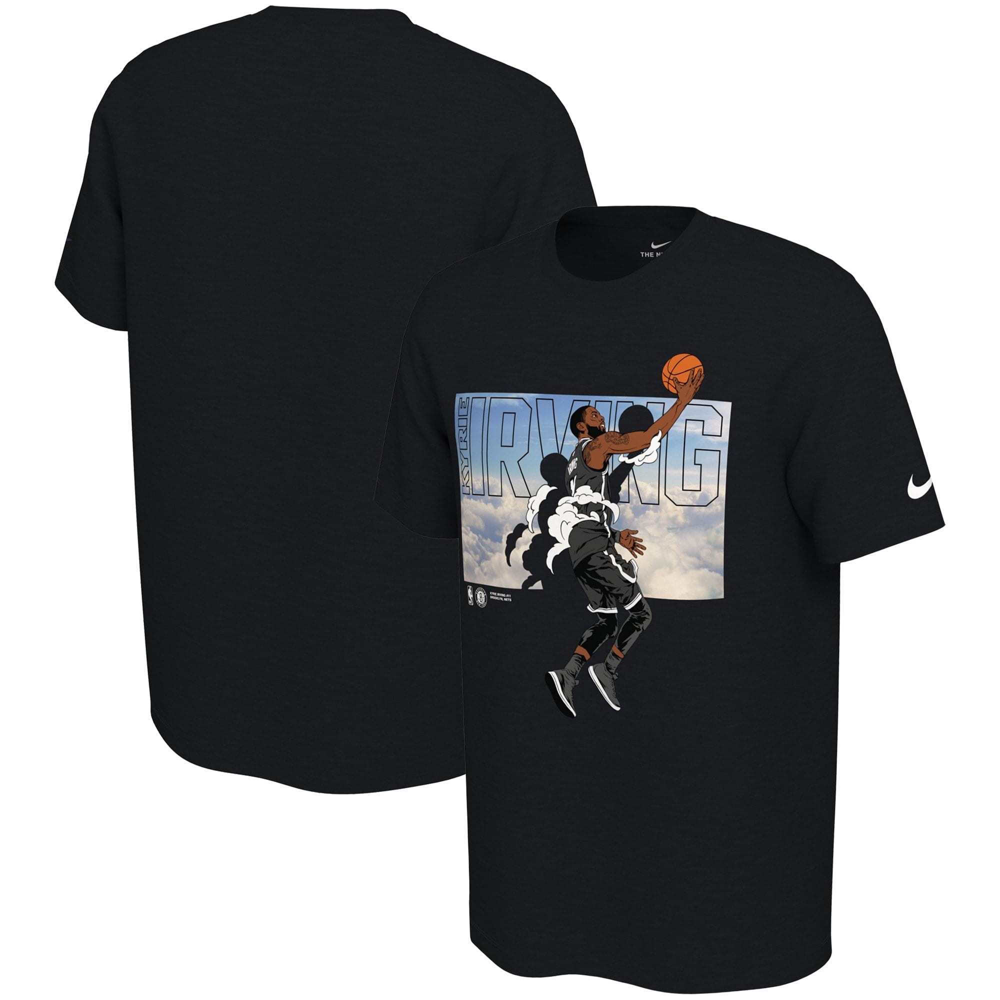 Kyrie Irving Brooklyn Nets Nike Elevation T-Shirt - Black - Walmart.com