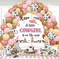 thumbnail image 2 of Cheereveal Cowgirl Baby Shower Party Decoration Kits with Balloon Arch, Rubber Pink, 2 of 7