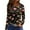 Black #044, variant on Valentine Day Shirts Womens Crew Neck Long Sleeve Cute T Shirts Love Heart Print Casual Loose Blouse Black L