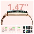 thumbnail image 2 of Rastreador de actividad JYUAJOI H95 1,47" resistente al agua rosa dorado, 2 of 6