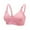 Pink, variant on Xmarks 4 Packs Women Wirefree Soft Bralette Front Closure Push up Bra Seamless Bras Thin Brassiere Adjustable Shoulder Straps, 36/80
