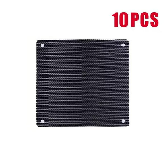 120mm Black PVC PC Cooling Fan Dustproof Mesh Cover with Filter - blocks dust, protects fans & equipment, ensures cooling system 10pcs 8cm