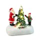 thumbnail image 1 of Adorno luminoso de resina para escritorio Papá Noel y niños escena cálida ambiente festivo, 1 of 6
