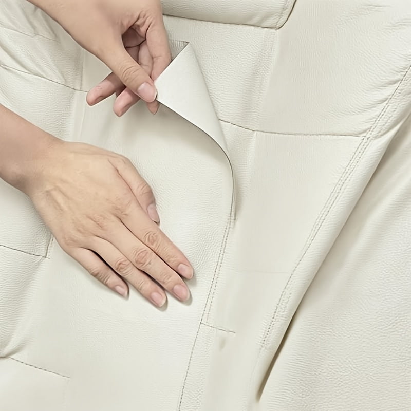 Self-Adhesive Leather Repair Patch for Sofas & Car Seats, Traceless Litchi Grain Leather Patch for Holes, Tears & Scratches, Waterproof & Wear-Resistant