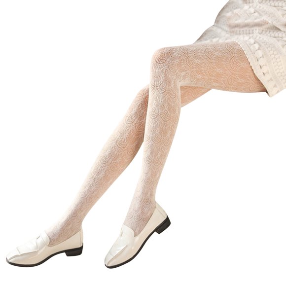 MSJUHEG Fishnet Tights,Tights,Warm Pantyhose,Fleece Lined Tights Women,Stockings,Stockings Socks Lace Tights Slim Stocking Hollow Transparent Tights White One Size