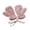 Pink, variant on Bmisegm Kids Warm Gloves Korean Style Solid Color Children Mitten Glossy Plate Thickened Neck Hanging Cold Season Khaki