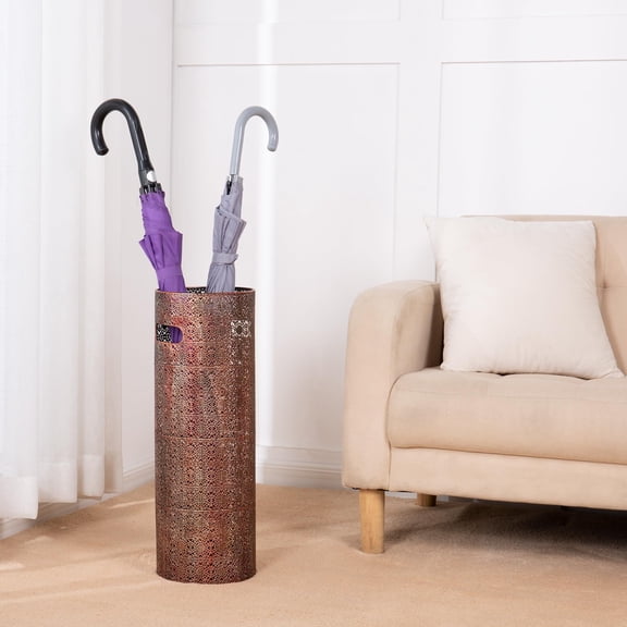Concepts 21-inch Heavy Duty Metal Umbrella Stand - Copper Lace
