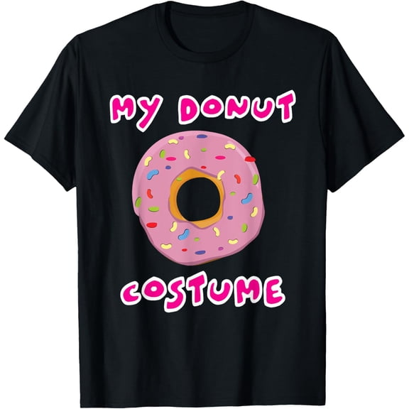 My Donut Costume Funny Halloween Doughnut Easy Simple Outfit T-Shirt