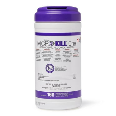 Medline 3 Medline Msc351310 Micro-kill One Bleach Germicidal Alcohol Wipes 7" x 15"
