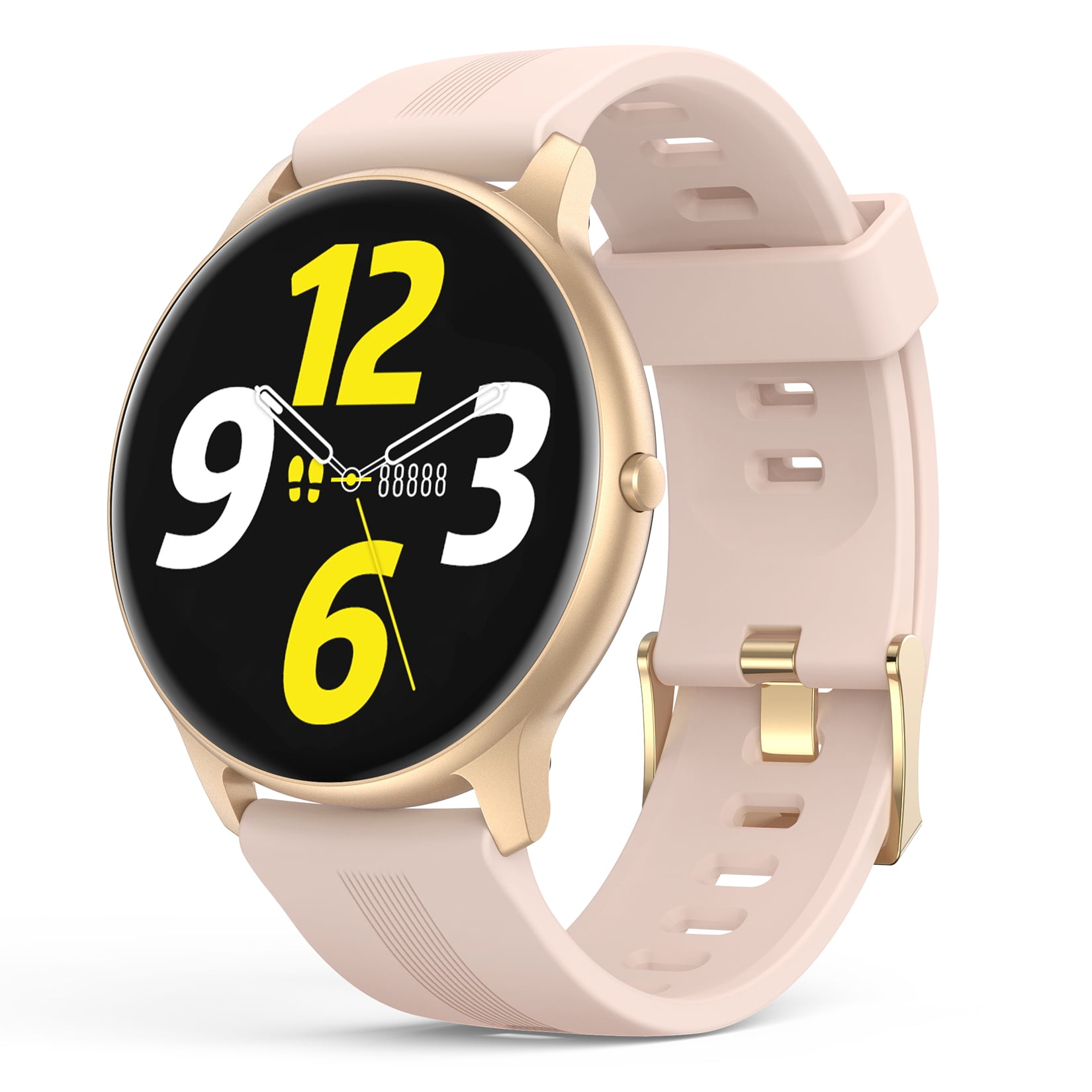 Agptek Smart Watch For Android And Ios Phones Full Touch Fitness Tracker With Heart Rate Monitor Diy Watch Face And Multiple Sports Ip68 Waterproof Smartwatch Fits For Men Women Lw11 Rose Gold Walmart Com