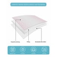 thumbnail image 5 of Pink Ombre Summer Quilt Set Twin XL Size,Soft Microfiber Quilted Bedding Set with 2 Pillow Shams,Pink White Gradient Modern Abstract Art Lightweight All Season Bedspread Coverlet for Bedroom 68"x98", 5 of 6