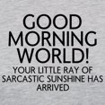 thumbnail image 3 of CafePress - Good Morning World Long Sleeve T Shirt - Womens Baseball Tee, 3 of 4
