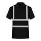 thumbnail image 1 of Camisas de Manga Corta de los Hombres Color Sólido Reflectante Ligero Transpirable Botón de la Camisa de Solapa Fácil, Girar Abajo Cuello Superior, 1 of 3