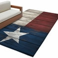 thumbnail image 2 of 3x5Ft Area Rugs Vintage Star Country Non-Skid Rubber Backing Large Rectangle Rugs - Living Room Bedroom Home Office, American Flag Blue Red Indoor Floor Mat Carpets Washable Rug, 2 of 9