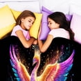 thumbnail image 4 of Flannel Fleece Throw Blanket, Soft Large Throw Blanket, Lightweight Cozy Plush Throw Blanket Fit Sofa Bed, 30"x40", Peacock, 4 of 7