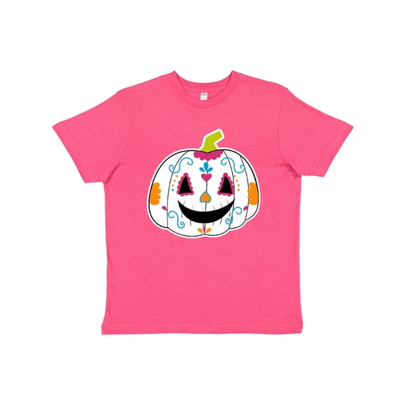Inktastic Day Of The Dead Pumpkin Youth T-Shirt