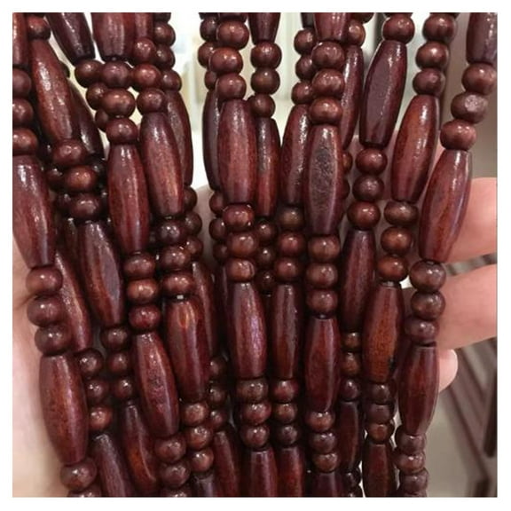 Bamboo Wood Beaded Curtain for Doors, Hanging Room Divider, Decorative Privacy Screen, Handmade Curtain for Balcony/Patio Door