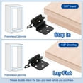 thumbnail image 5 of Uxcell 5 mm Iron Cabinet Kitchen Inset with Screws for Traditional Cabinet Door 2 Set Golden, 5 of 7