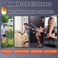 thumbnail image 4 of 2-Pack Cordless Battle Ropes - Battle rope - Fitness rope - Soft Grip - For Home Gym & HIIT - Portable Arm and Core Trainer -, 4 of 6