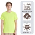thumbnail image 5 of Crown Craze Essential-T Unisex Short Sleeve T-Shirt, 100% Cotton Comfortable Classic Fit Tee (Orange, 4XL), 5 of 6
