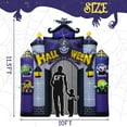 Halloween Inflatables 2024 Castle 11.5FT with Door LED Lights Haunted