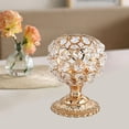 thumbnail image 3 of Soporte de de cristal del té Candelabra Soporte decorativo Candlestick pa Navidad Votive Bowl s Decoración Dinning Adorno - Oro 8x8x10cm perfecl candelero de cristal, 3 of 8